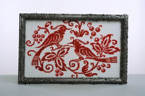 Cross-stitch embroidery Charm - MADEheart.com