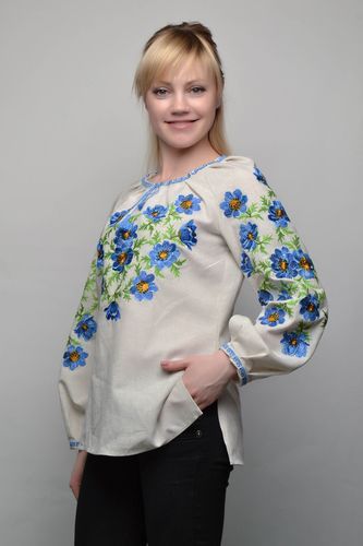 Womens embroidered blouse - MADEheart.com