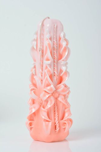 Vela de parafina tallada bonita vistosa artesanal grande para decorar casa - MADEheart.com