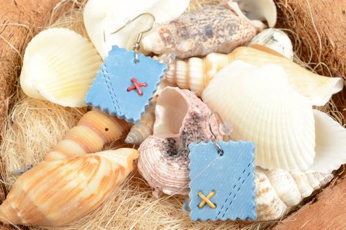 Pendientes de arcilla polimérica artesanales regalo original pendientes de moda - MADEheart.com