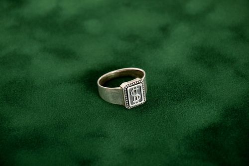Handmade ring silver ring for men unusual gift designer accessory gift ideas - MADEheart.com