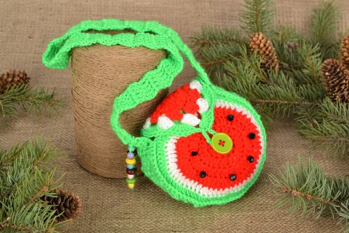 Childrens crochet bag Water-melon - MADEheart.com