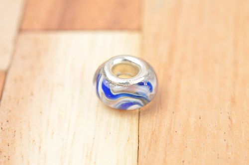 Schmuckperle zum Basteln handmade Lampwork Glasperle Schmuckzubehör Perle schön - MADEheart.com