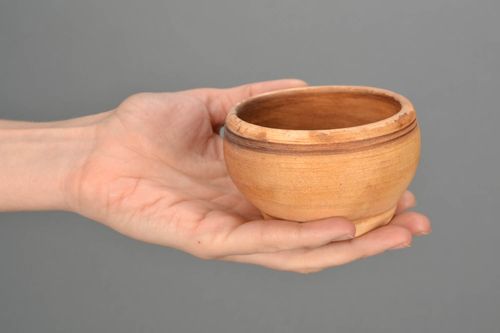 Bowl made of natural clay - MADEheart.com