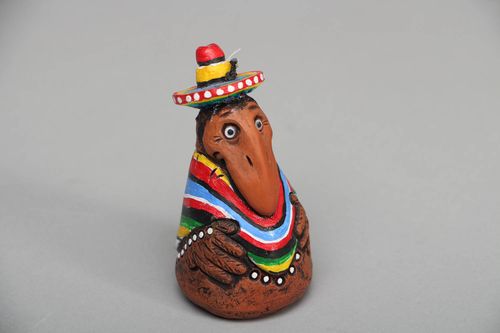 Campanilla original hecha a mano de arcilla - MADEheart.com