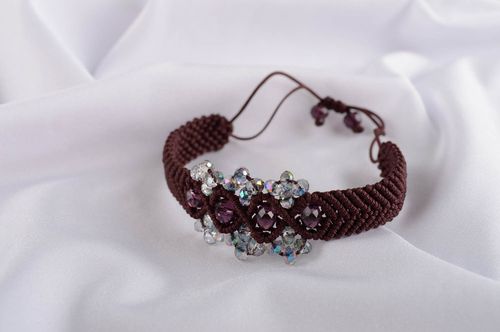 Handmade Schmuck Schnur Armband Accessoire für Frauen Armband Textil modisch - MADEheart.com