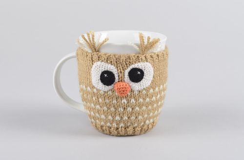 Tasse mit Eule handmade ausgefallene Tasse originelle Geschenke mit Überzug - MADEheart.com