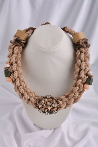 Modeschmuck Kette Halskette aus Stoff Collier Halskette Schmuck für Frauen - MADEheart.com
