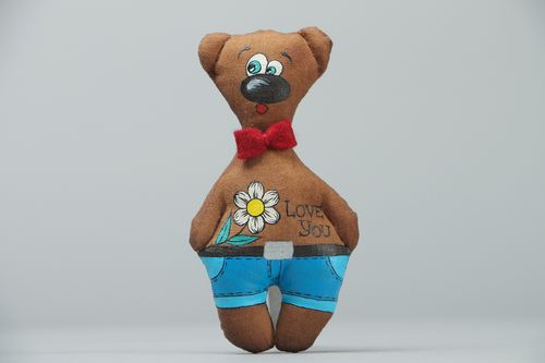 Coffee soft fridge magnet Romantic Bear - MADEheart.com