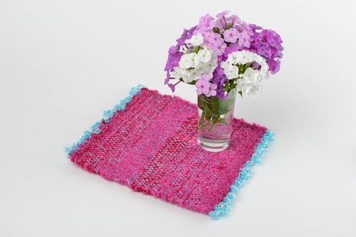 Handmade textile bright napkin unusual stylish napkin cute kitchen textile - MADEheart.com