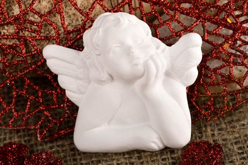Unusual handmade plaster blank figurine DIY crafts home decoration small gifts - MADEheart.com