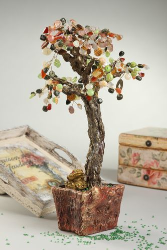 Декор для дома handmade дерево из натуральных камней декоративное дерево цветное - MADEheart.com
