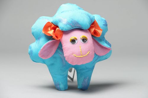 Pupazzo in stoffa fatto a mano giocattolo ecologico decorazione d’interni - MADEheart.com