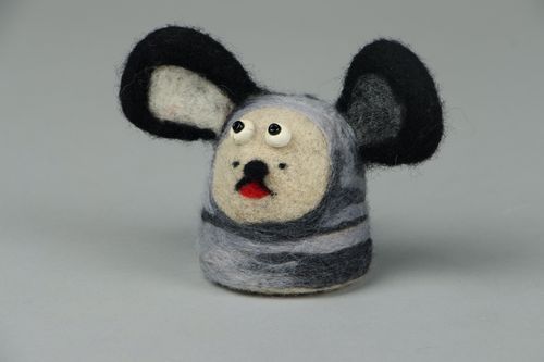 Toy made of felted wool Doggie - MADEheart.com