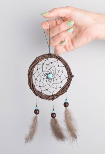 Handmade dreamcatcher wall hanging rustic home decor housewarming gift ideas - MADEheart.com