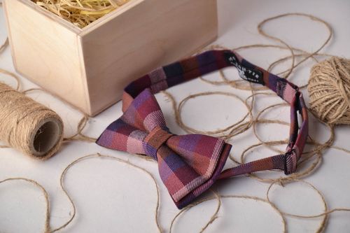 Elegant gabardine bow tie - MADEheart.com