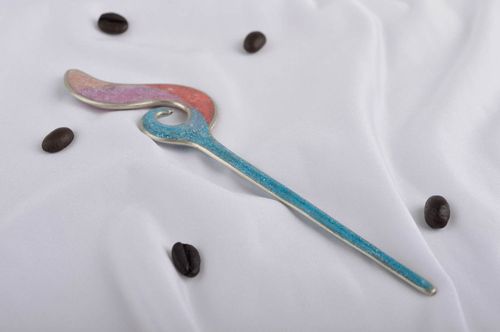 Metal hairpin handmade hair accessories designer jewelry hair pin gifts for her - MADEheart.com