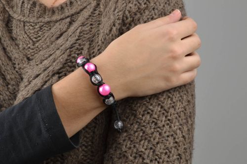 Braided bracelet with beads - MADEheart.com