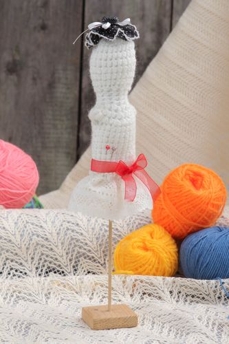 Handmade pin cushion crochet pincushion crochet ideas needlework accessories - MADEheart.com