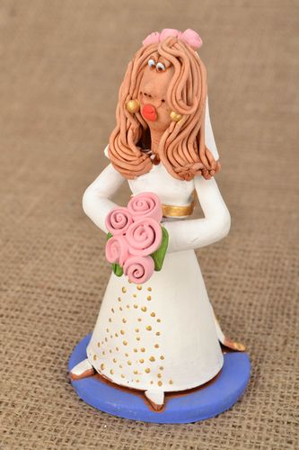 Designer ceramic statuette Bride - MADEheart.com