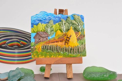 Gypsum magnet for fridge handmade gift refrigerator magnet kitchen decor - MADEheart.com