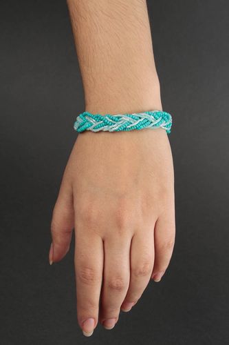 Turquoise color multi-layer beaded bracelet for women - MADEheart.com