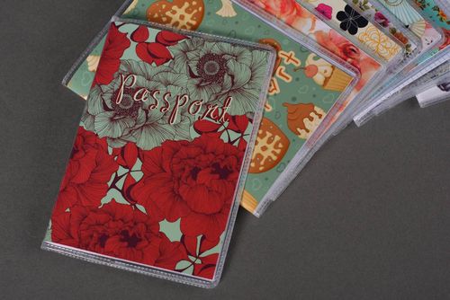 Pass Schützhülle handmade Damen Accessoire Reisepass Cover Geschenk für Frauen - MADEheart.com