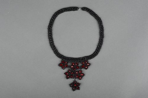 Handmade lace necklace tatting necklace designer accessories for women  - MADEheart.com