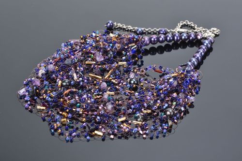 Gemstone beaded necklace - MADEheart.com