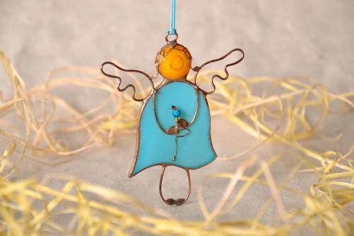 Interior stained glass pendant Angel - MADEheart.com