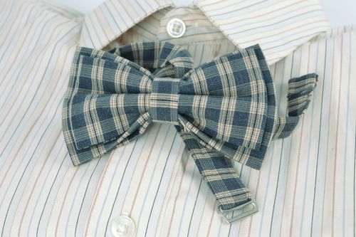 Текстильный галстук-бабочка ручной работы красивый - MADEheart.com