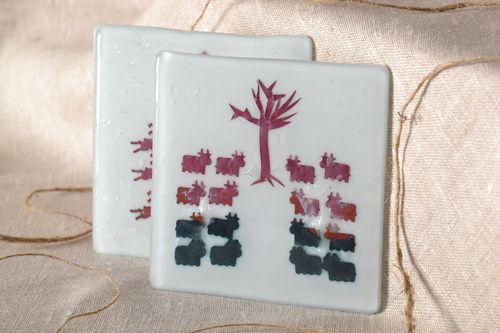 Handmade glass panel - MADEheart.com