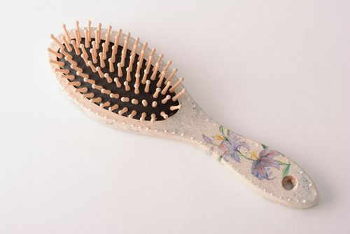 Handmade massage hair brush wooden accessories for hair convenient hair brush - MADEheart.com
