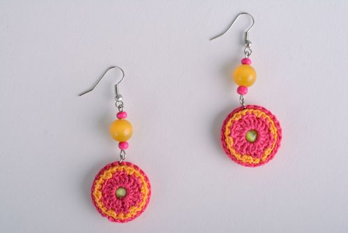 Boucles doreilles pendantes faites main - MADEheart.com