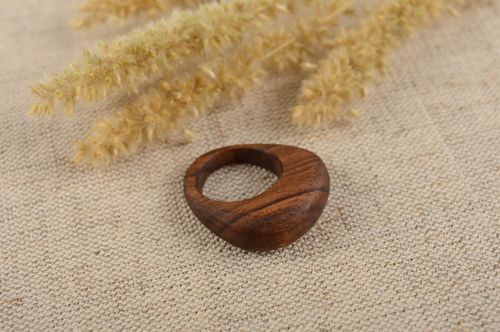 Anillo de madera artesanal regalo para mujer bisutería de moda talla 16 - MADEheart.com