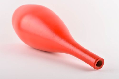 Ceramic red flower vase, handicraft creative flower tall 7-inch vase for living room - MADEheart.com