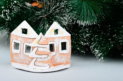 Unusual handmade ceramic candlestick candle holder art ceramics home design - MADEheart.com