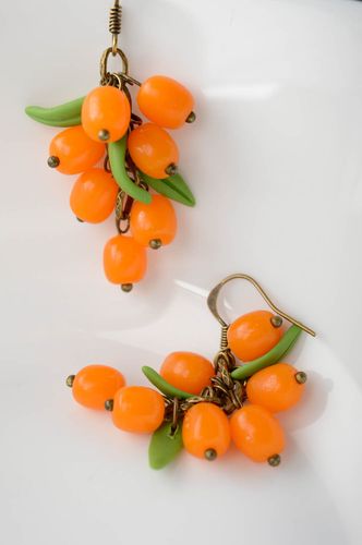 Boucles doreilles en argile polymère Griset - MADEheart.com