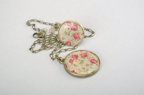 Conjunto de jóias Rosas de chá - MADEheart.com