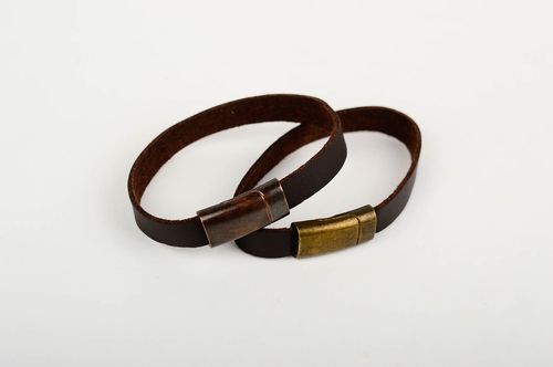 Stylish handmade leather bracelet wrist bracelet designs artisan jewelry - MADEheart.com