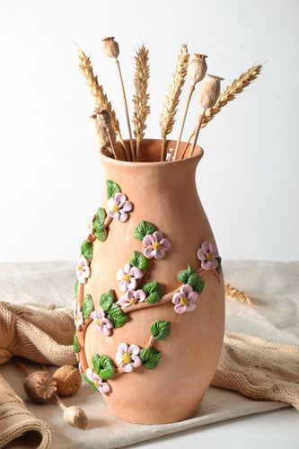 Vase en terre cuite fait main - MADEheart.com