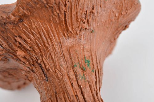 Handmade Keramik Figur Dekoideen Wohnzimmer Deko Wohnung lustiger Pilz aus Ton - MADEheart.com