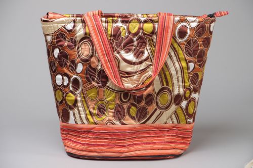 Large fabric shoulder bag for women - MADEheart.com