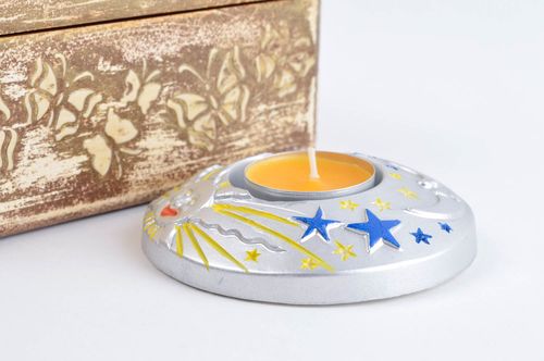 Homemade decorations plaster candle stand candle accessories housewarming gifts - MADEheart.com