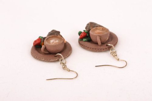 Unusual polymer clay earrings - MADEheart.com