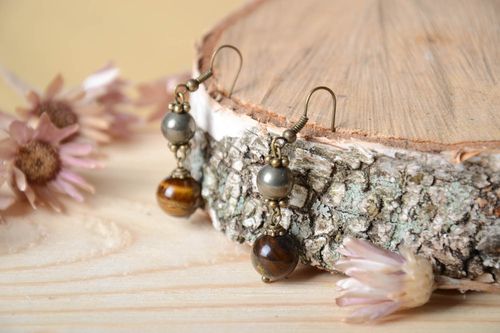 Pendientes originales hechos a mano bisutería de moda accesorio de mujer - MADEheart.com