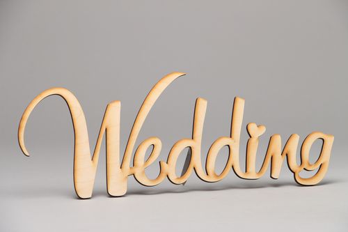 Заготовка для творчества ручной работы из фанеры Wedding - MADEheart.com