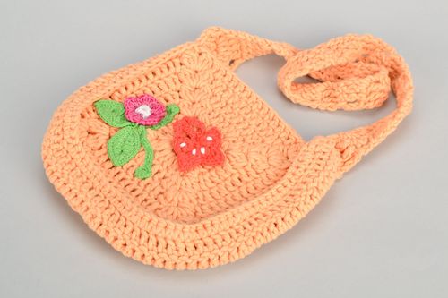 Kids crochet handbag Pink - MADEheart.com