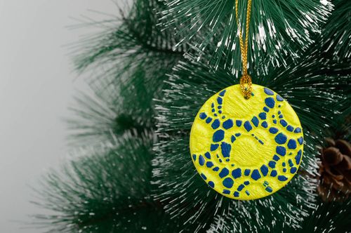 Handmade ceramic Christmas toys home decor holiday decor decorative use only - MADEheart.com