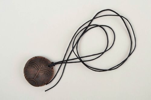 Stylish handmade ceramic pendant clay pendant design neck accessories gift ideas - MADEheart.com